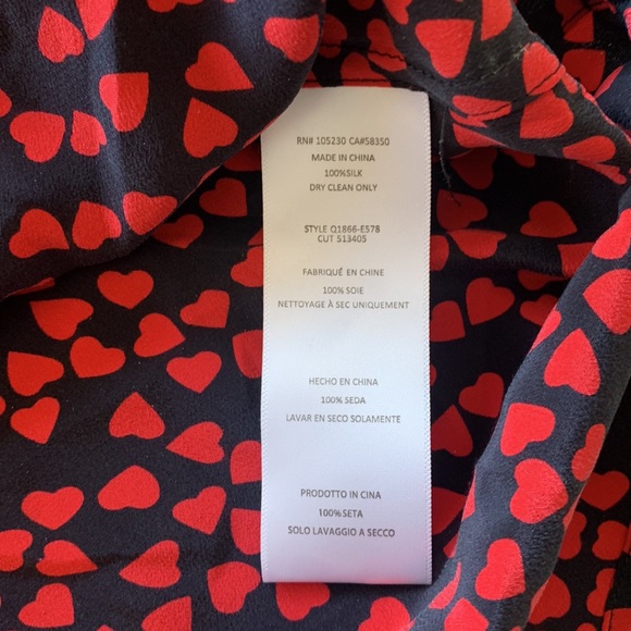 Equipment Femme silk sleeveless button down heart blouse top - Picture 8 of 9